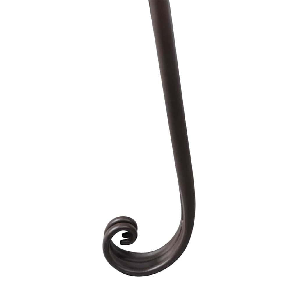 Vrtna ležaljka 128 cm čelična antikno smeđa