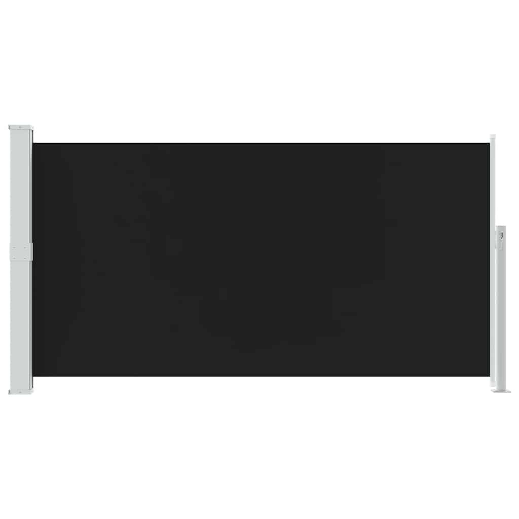 Bočna tenda za dvorište/terasu 160 x 300 cm crna