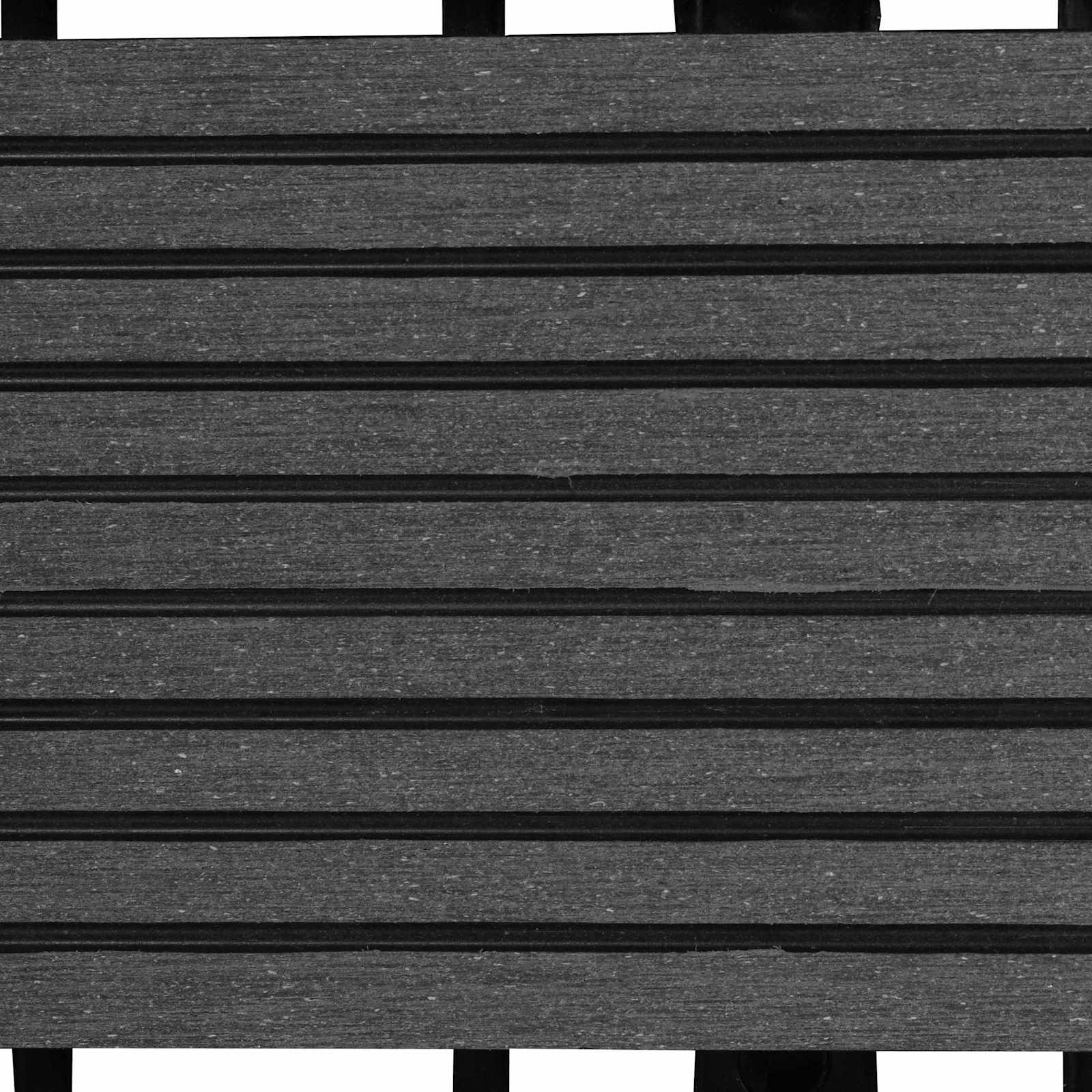 Pločice za decking 11 pcs Siva 30 x 30 cm Drvoplastična smjesa