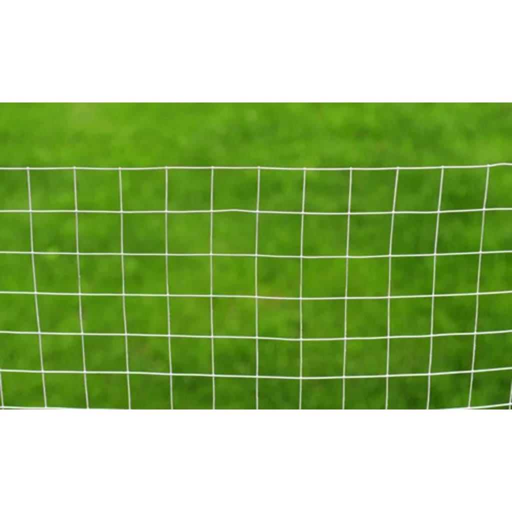 Mrežna ograda od pocinčanog čelika za kokoši 10 x 1 m srebrna