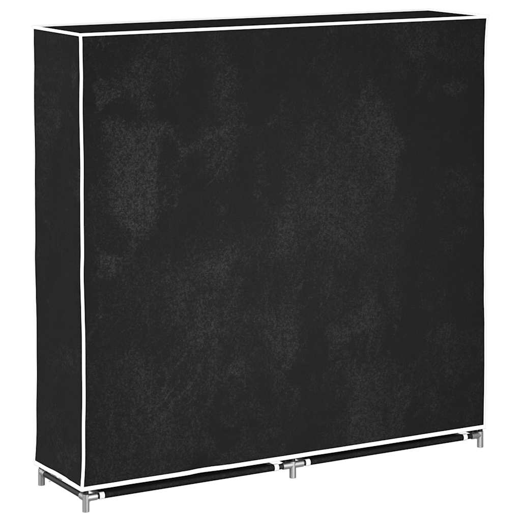 Ormarić za Cipele s Pokrovom od Tkanine 115 x 28 x 110 cm Crni
