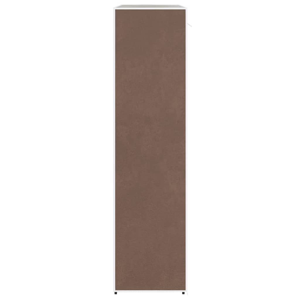 Ormar od Tkanine s Pregradama i Šipkama 45 x 150 x 176 cm Smeđi