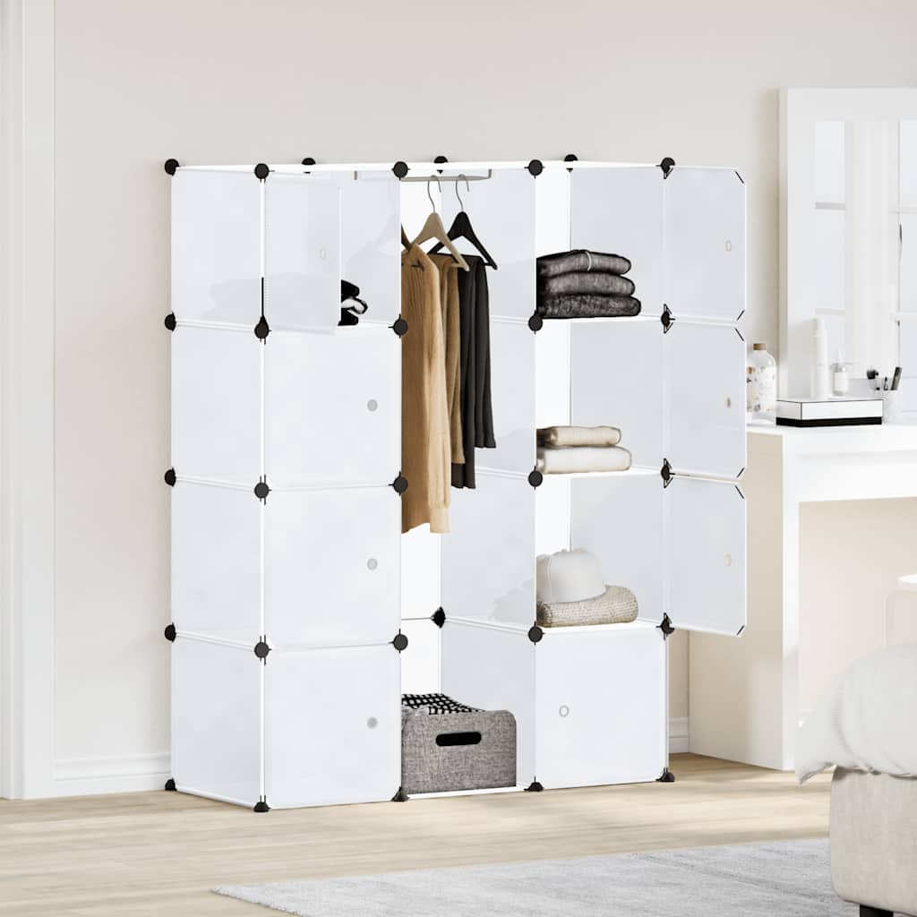 Modularni ormarić s 9 odjeljaka 109x36,5x143 cm bijeli