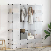 Modularni ormarić s 18 pretinaca bijeli 37 x 146 x 180,5 cm