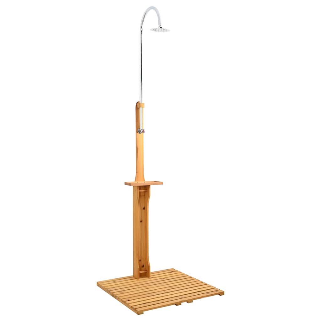 Drveni vrtni tuš