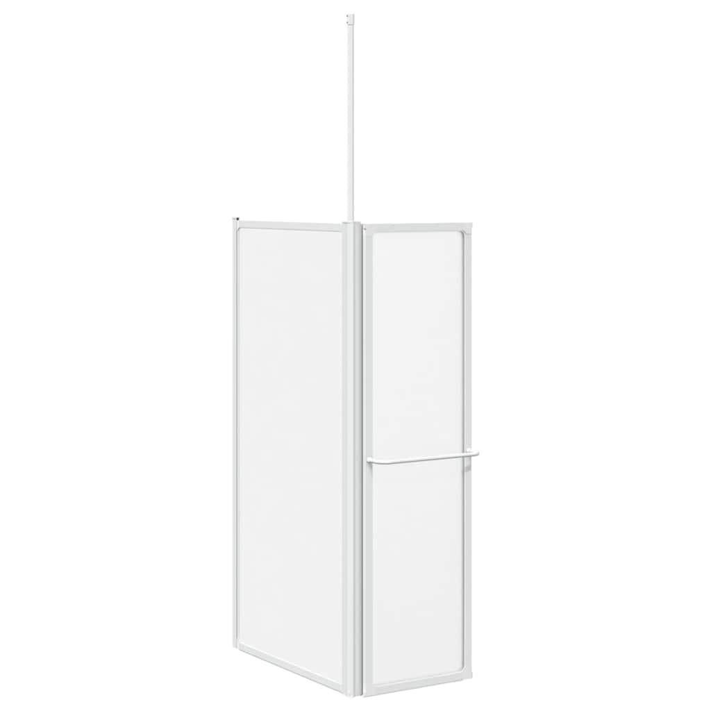 Zaslon za tuš-kadu L-oblika 70 x 120 x 137 cm 4 panela sklopivi