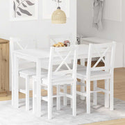 5-dijelni blagovaonski set bijeli