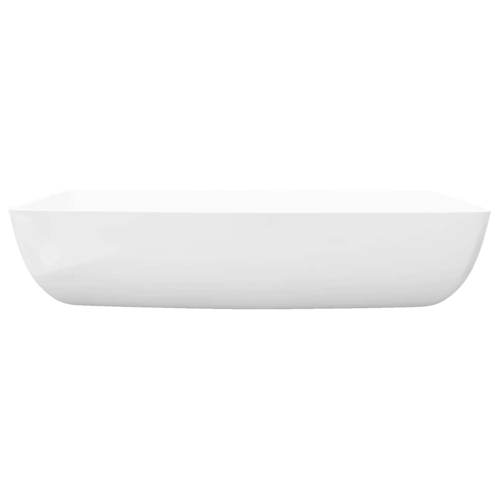 Luksuzni Keramički Pravokutni Umivaonik Bijeli 71 x 39 cm
