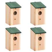 Kućice za ptice 4 kom drvene 12 x 12 x 22 cm