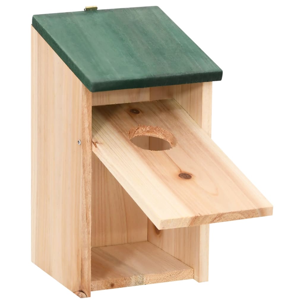 Kućice za ptice 4 kom drvene 12 x 12 x 22 cm