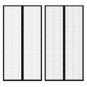 Mreža protiv insekata magnetom 2 kom 210 x 100 cm Crna
