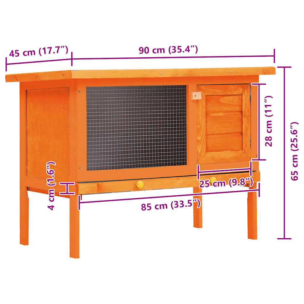 Vanjski kavez kućica za male životinje i kućne ljubimce 1 sloj drva
