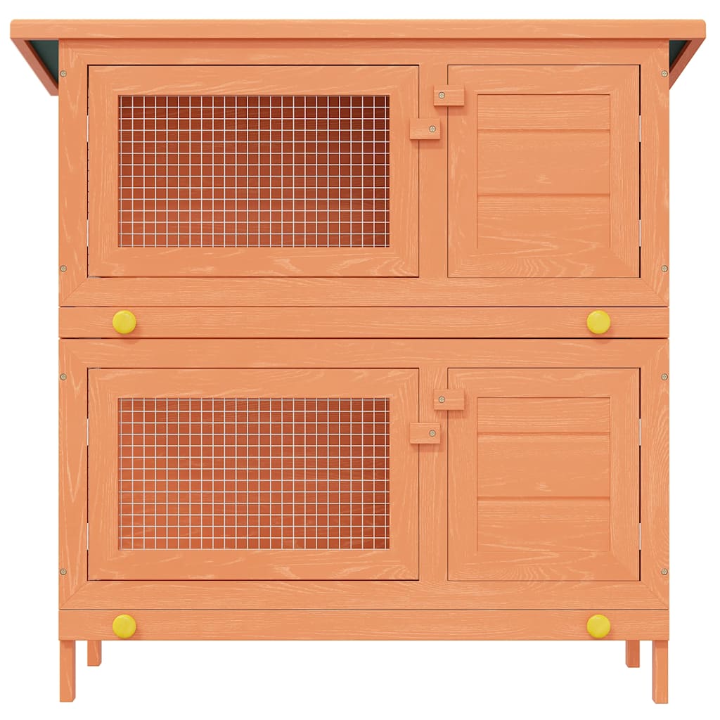 Vanjski kavez za male životinje i kućne ljubimce 4 vrata drveni
