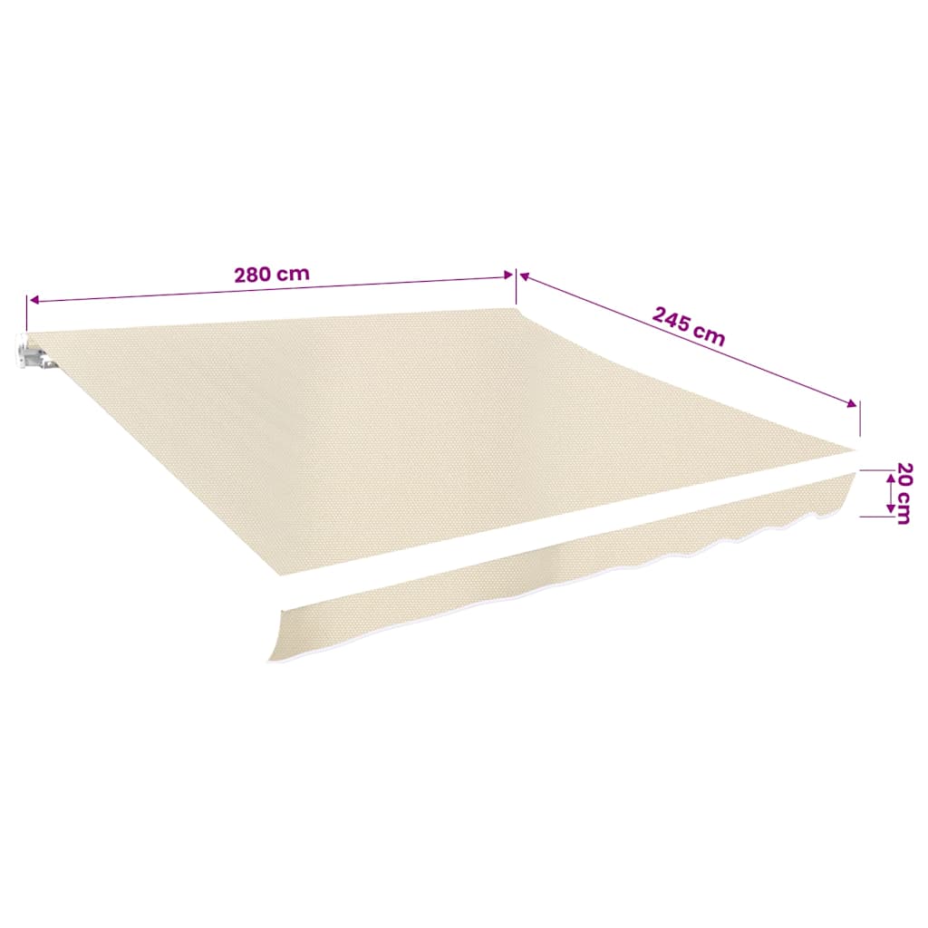 Platno za tendu krem 3 x 2,5 m (okvir nije uključen)