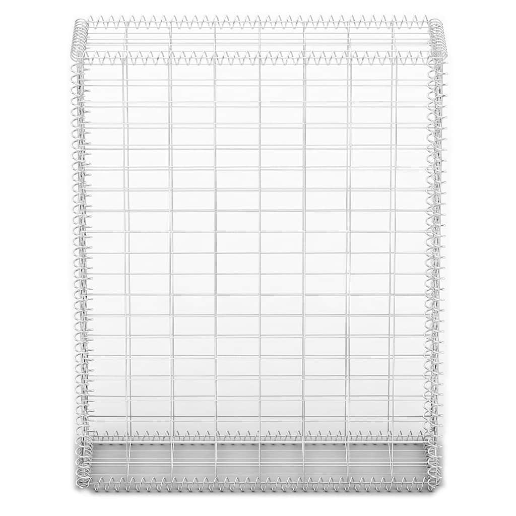 Gabionska košara s poklopcima od pocinčane žice 100 x 80 x 30 cm
