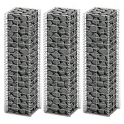 Set gabiona 3 kom od pocinčane žice 25 x 25 x 100 cm