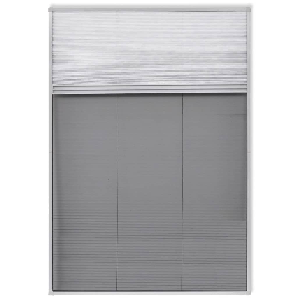 Plisse Mreža protiv insekata za prozor 160x80 cm Aluminij i žaluzina