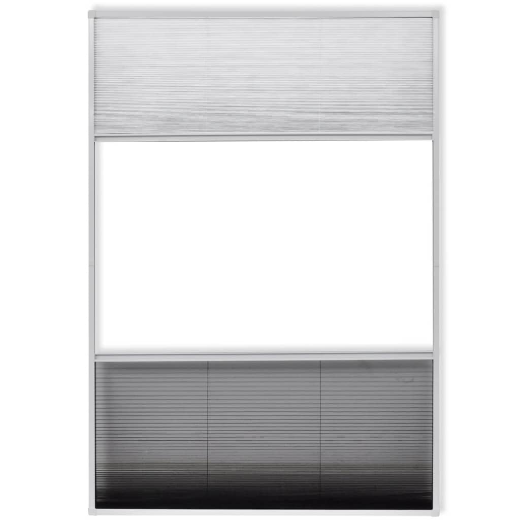 Plisse Mreža protiv insekata za prozor 160x80 cm Aluminij i žaluzina