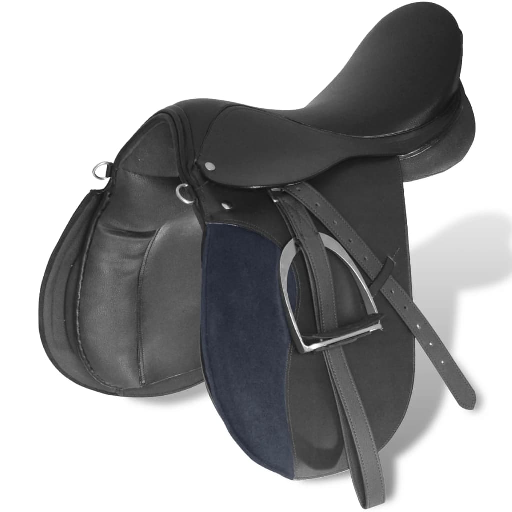 Sedlo za jahanje 16" prave kože 14 cm 5 u 1