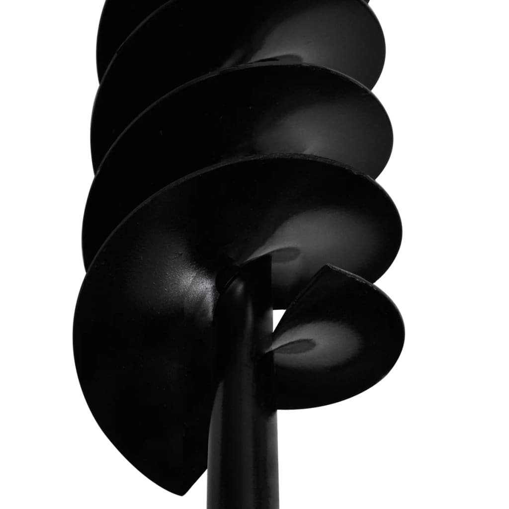 Bušilica za zemlju s ručkom i svrdlom 120mm duple spirale čelična crna