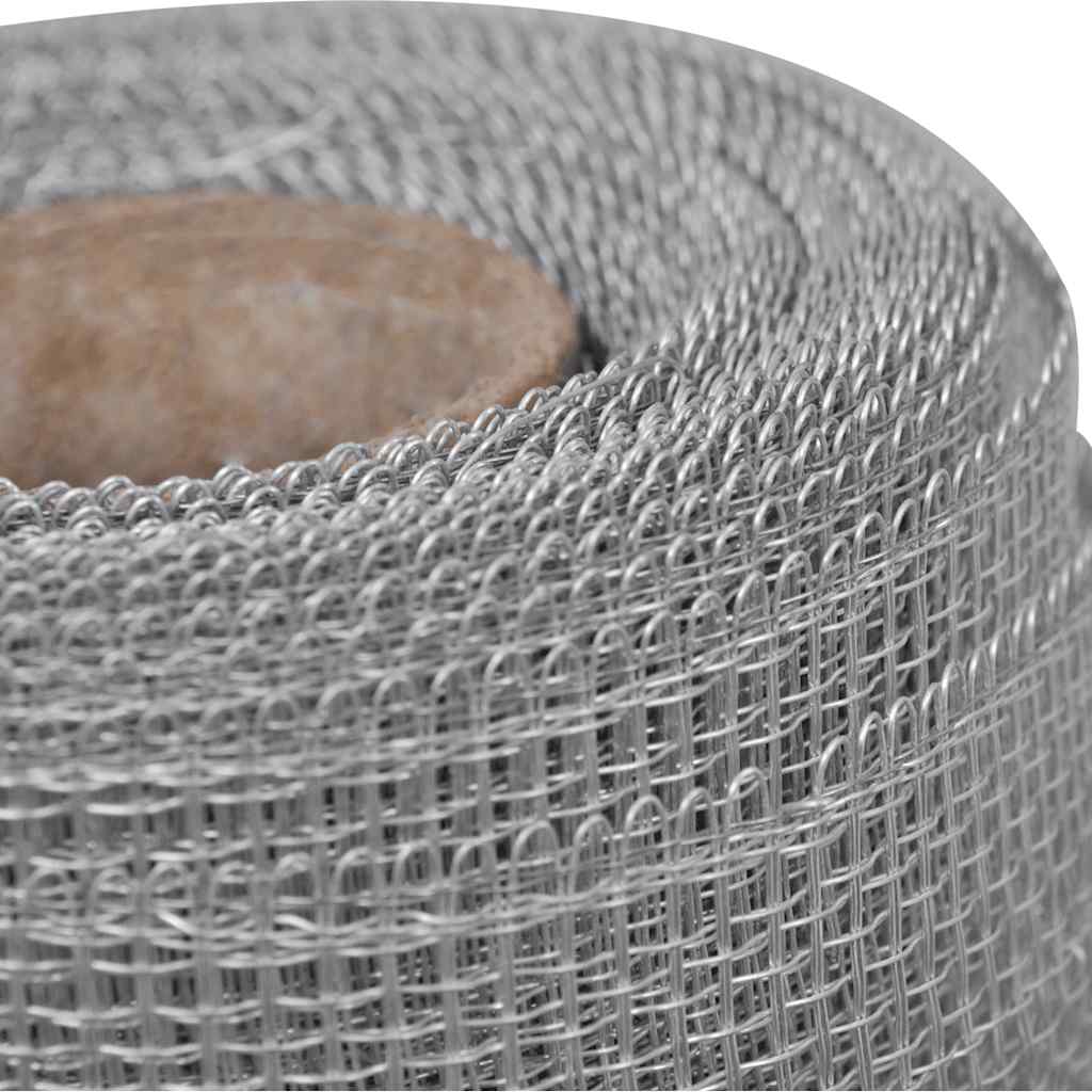 Mreža od aluminija 100 x 1000 cm srebrna