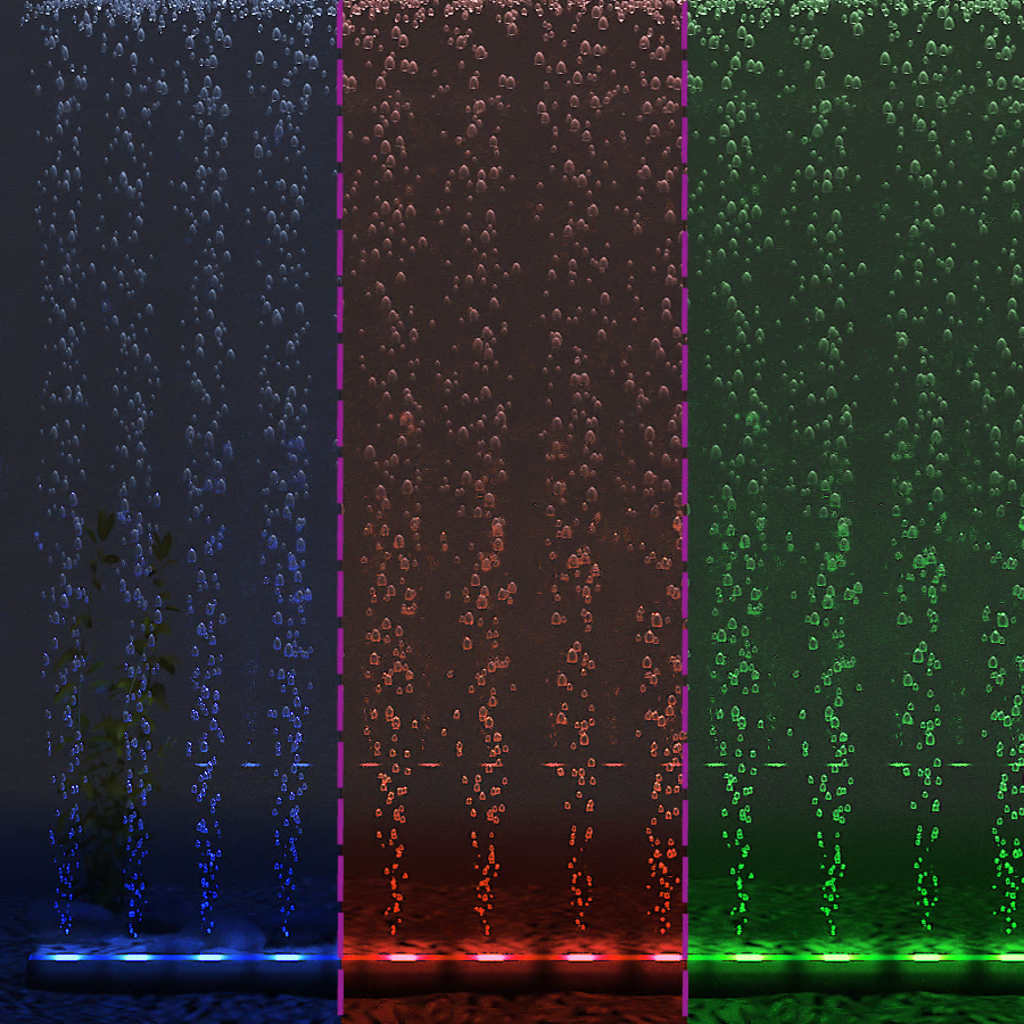 LED svjetiljka s mjehurićima za akvarij RGB 71 cm