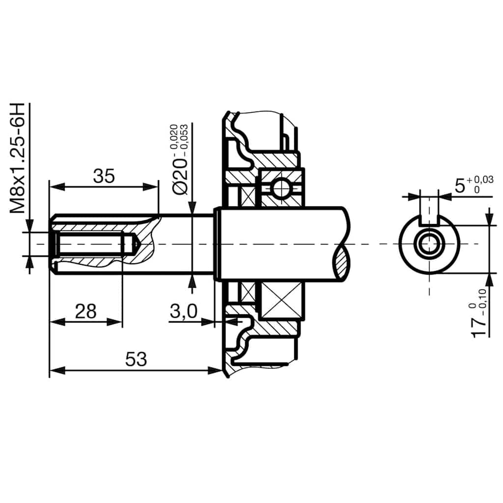 Crni benzinski motor 6,5 KS 4,8 kW