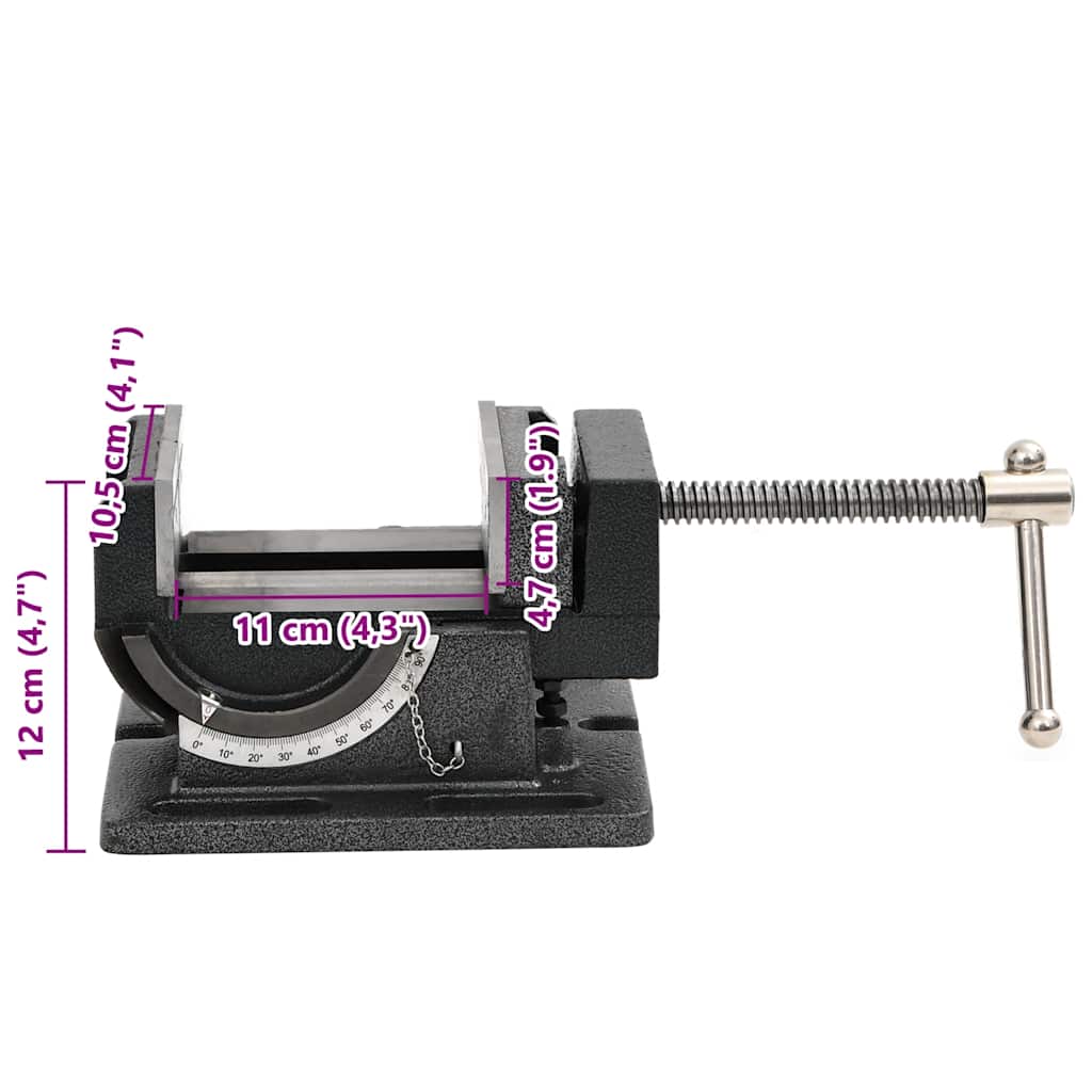 Ručna nagibna stega za bušilicu 110 mm