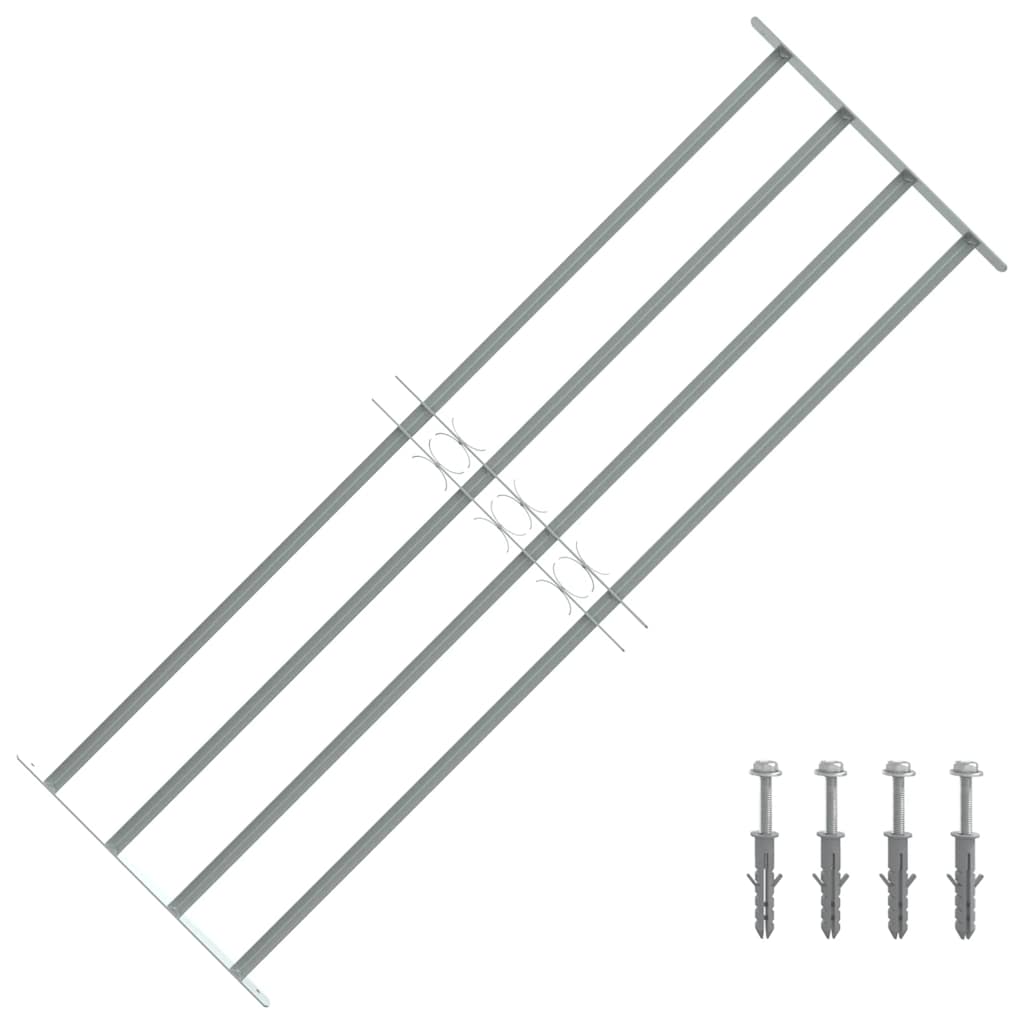 Podesiva sigurnosna rešetka za prozore s 4 prečke 1000 - 1500 mm