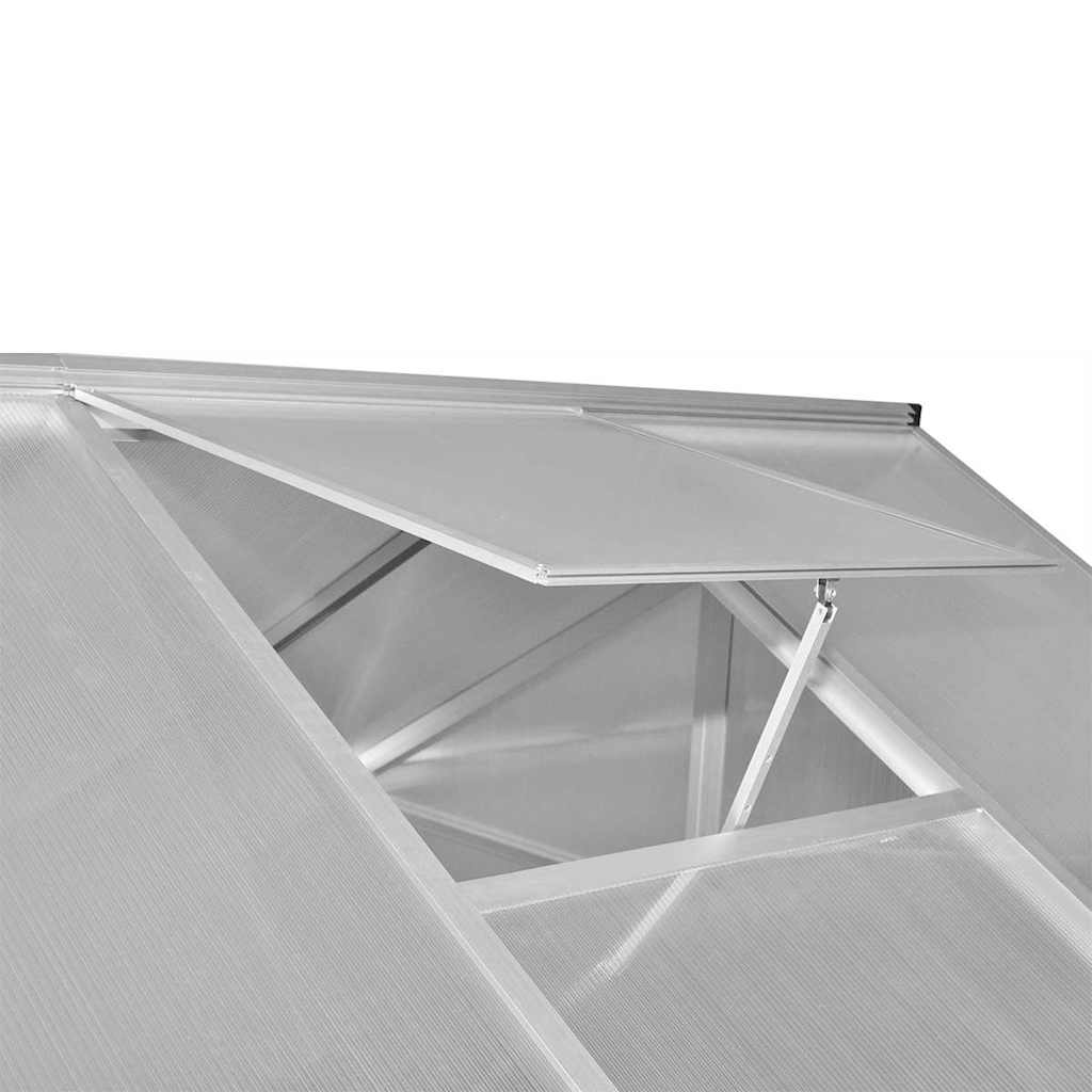 Staklenik od ojačanog aluminija s okvirom 9,025 m²