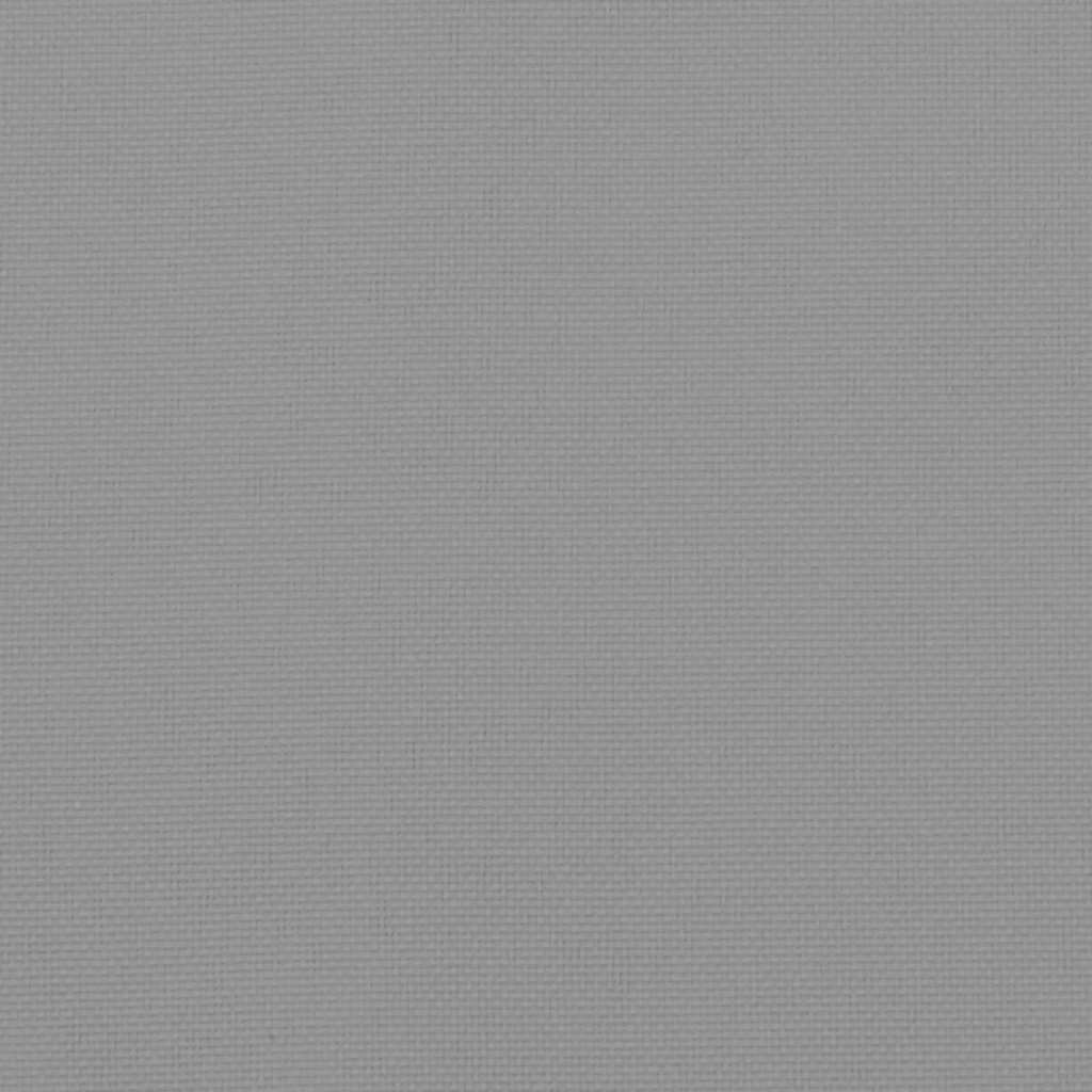 Jastuk za palete 120 x 80 x 12 cm sivi od tkanine