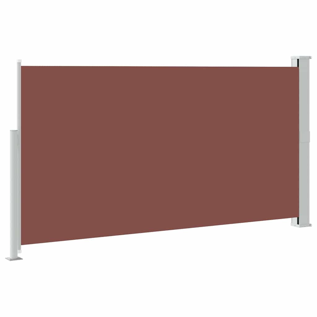 Uvlačiva bočna tenda za terasu 160 x 300 cm smeđa