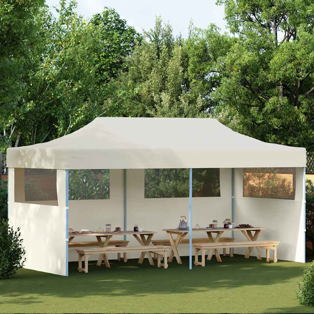 Sklopivi Pop-up Šator za Zabave Krem 3 x 6 m