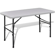 Sklopivi vrtni stol 122 cm HDPE bijeli