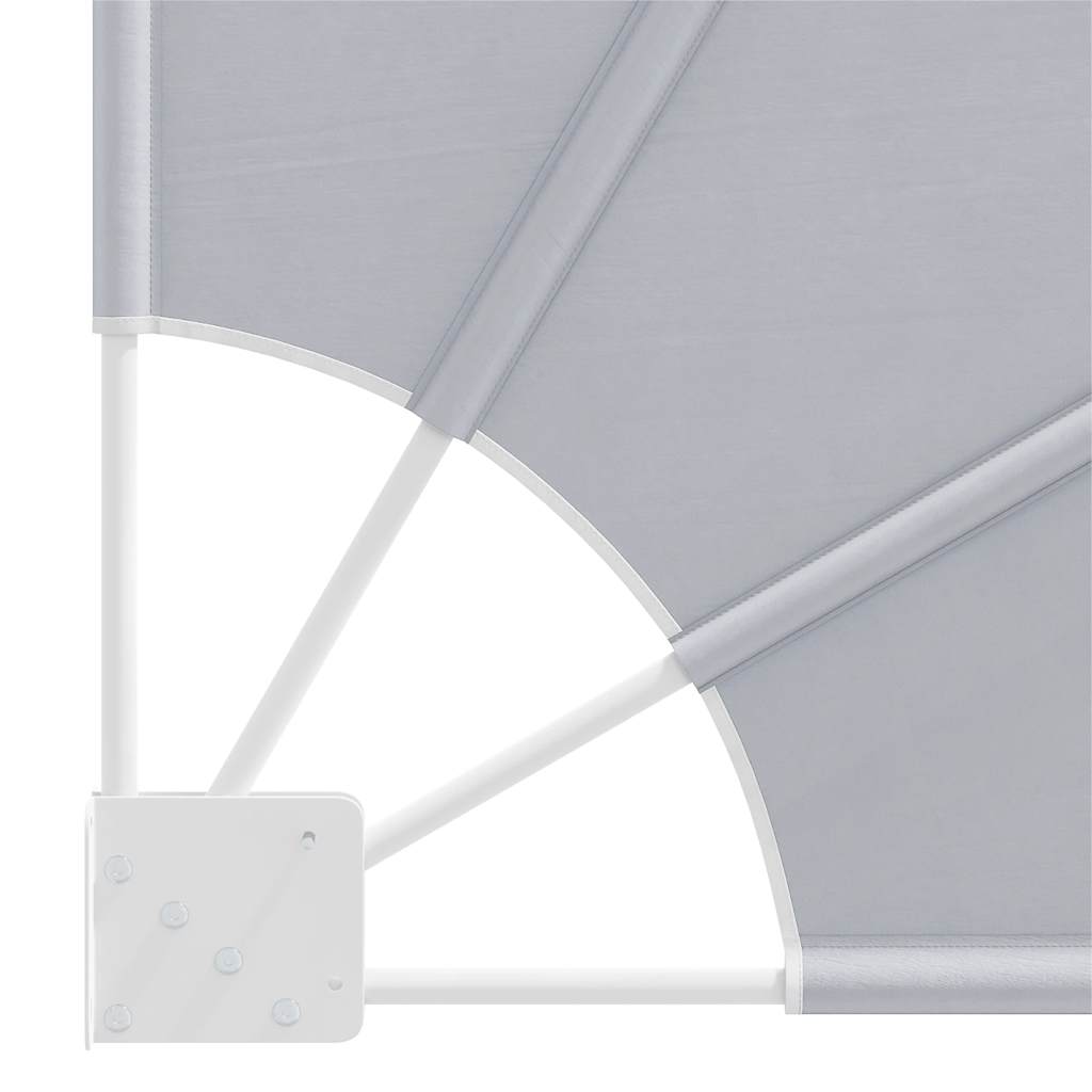 Sklopiva bočna tenda siva 140 x 140 cm