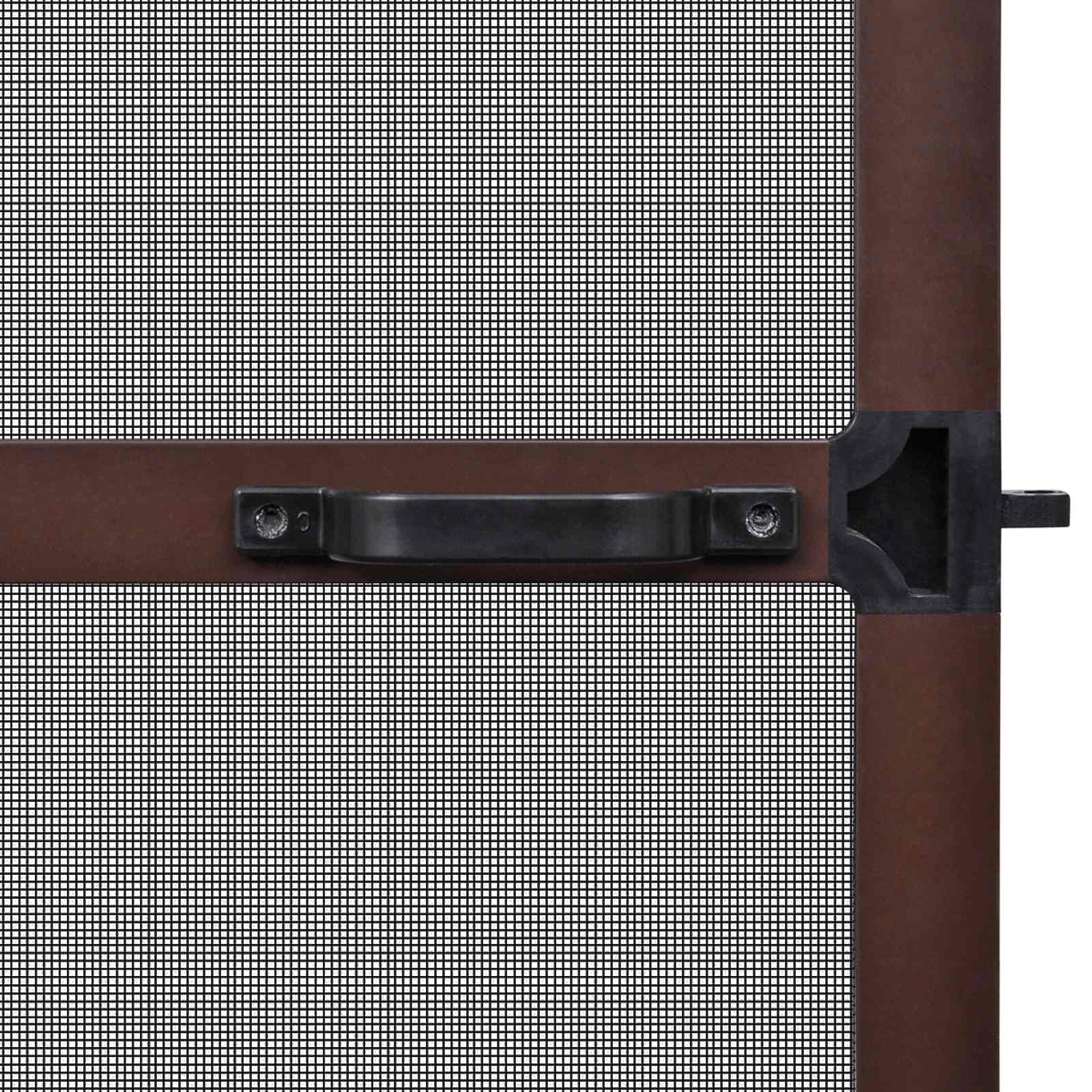 Zaslon za insekte s čepom Smeđa i crna 120 x 240 cm
