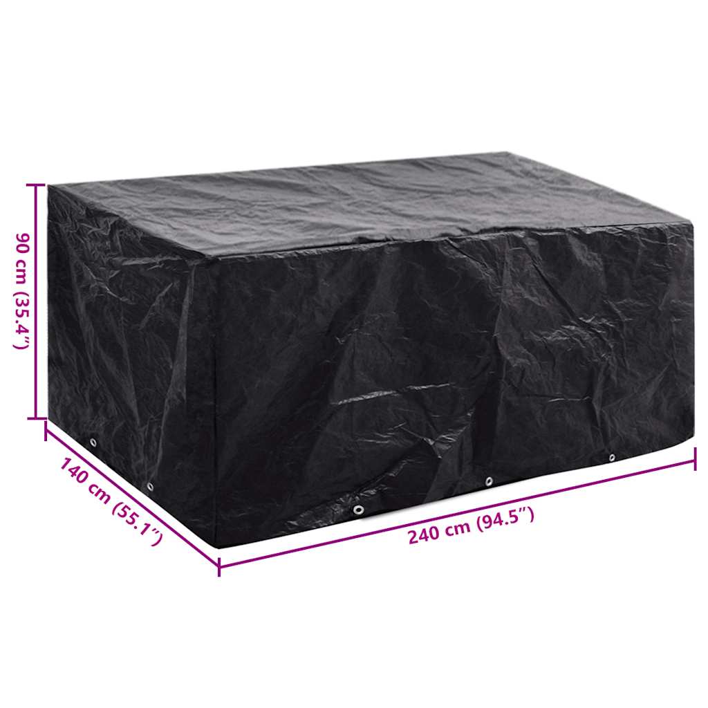 Navlaka za vrtni namještaj s 8 ušica 240 x 140 x 90 cm