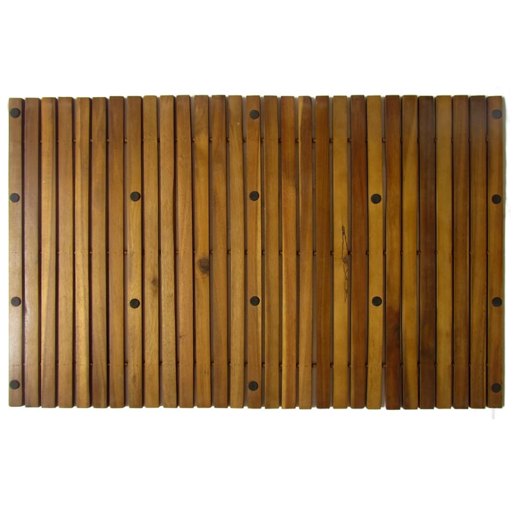 Kupaonski otirač od bagremovog drveta 80 x 50 cm