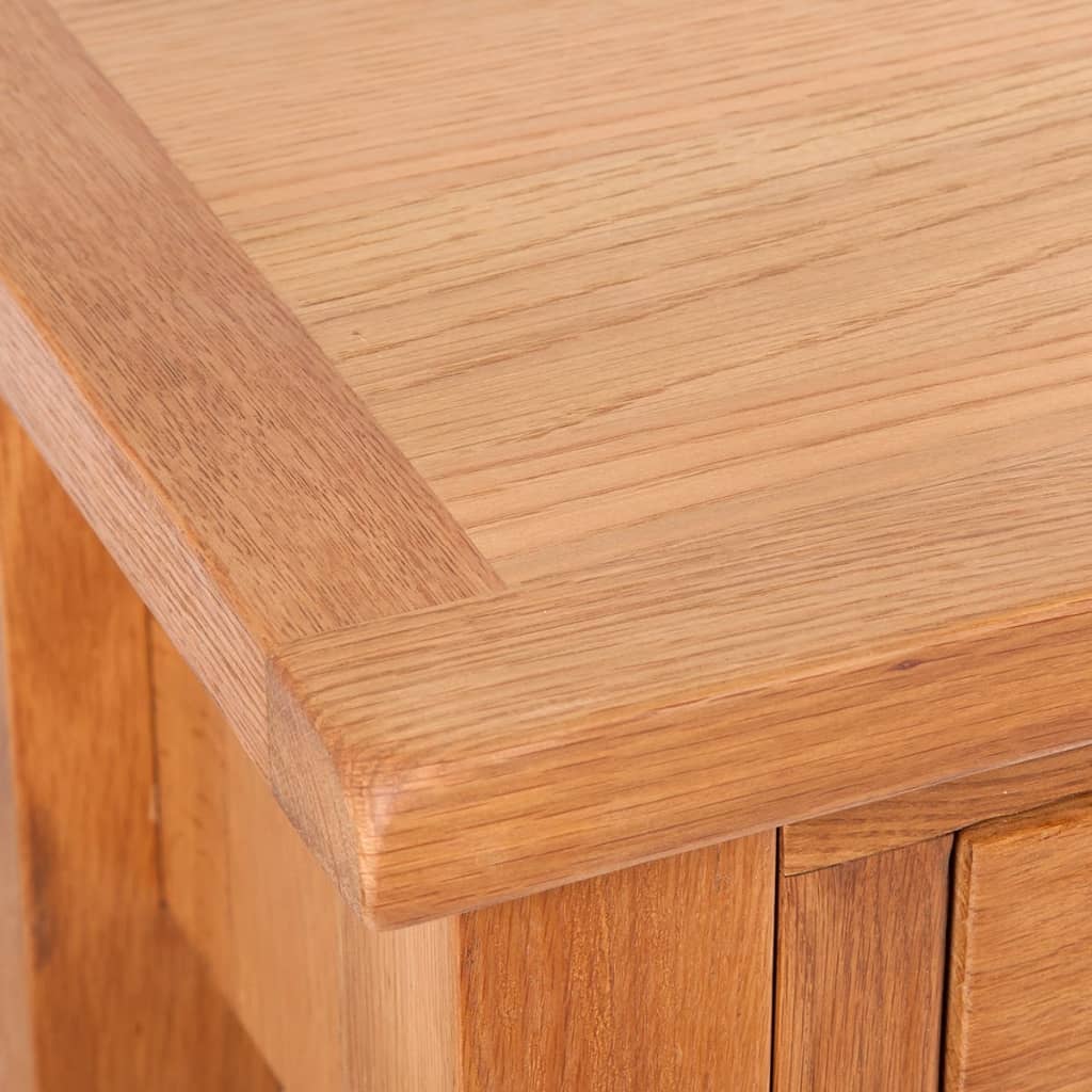 Konzolni stol s 2 ladice 83 x 30 x 73 cm masivna hrastovina