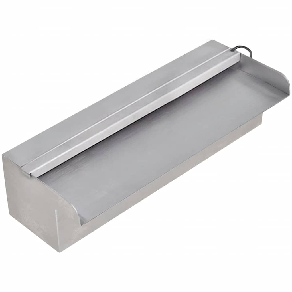 Pravokutna fontana za bazen s LED svjetlom nehrđajući čelik 30 cm