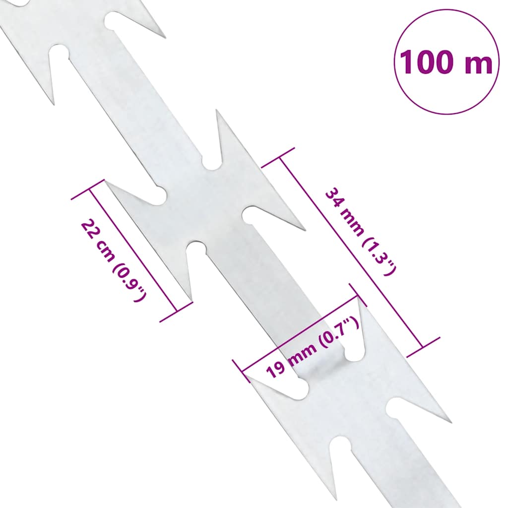 BTO-22 žilet-žica 100 m čelična