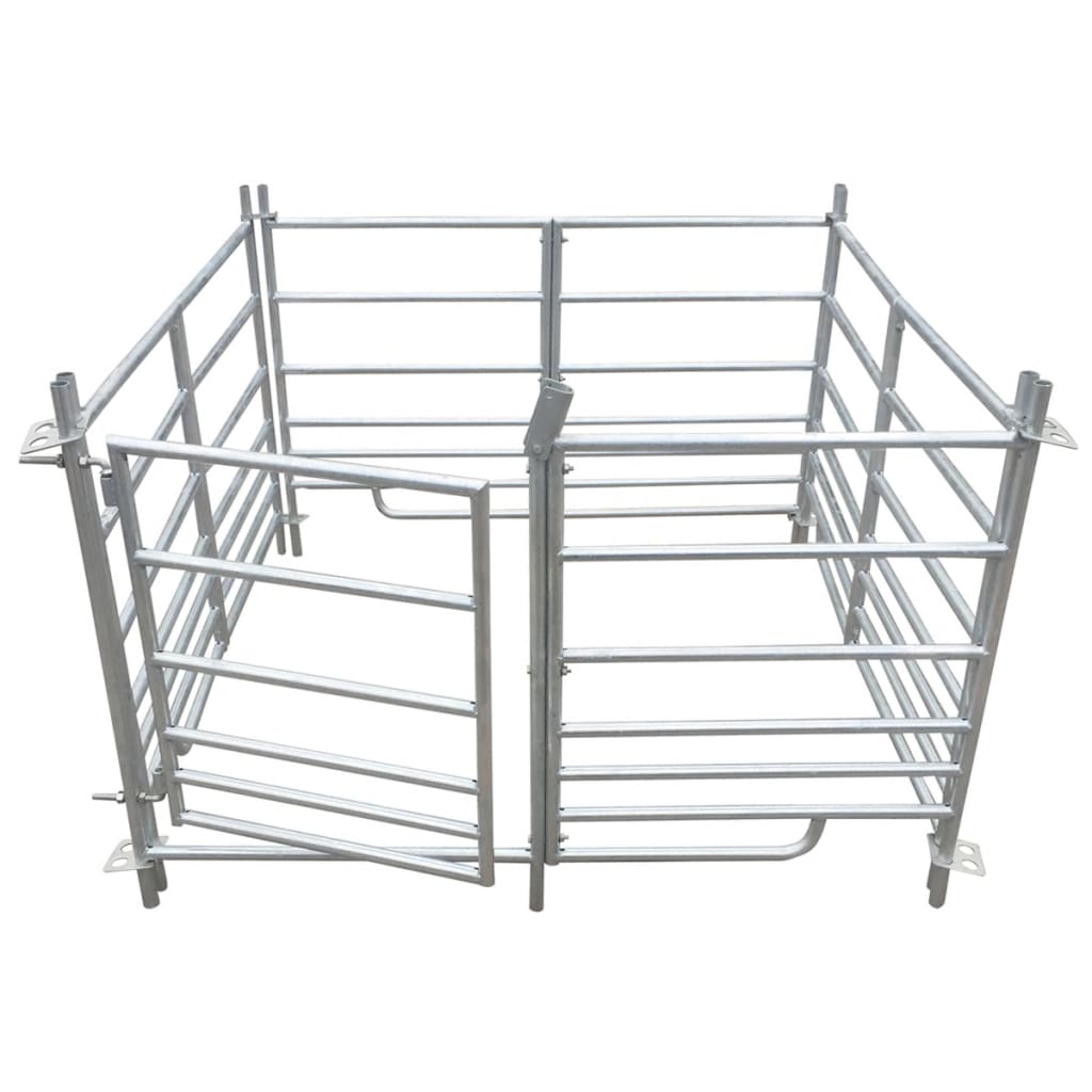 Ovčarnik s četiri panela od galvaniziranog čelika 137 x 137 x 92 cm