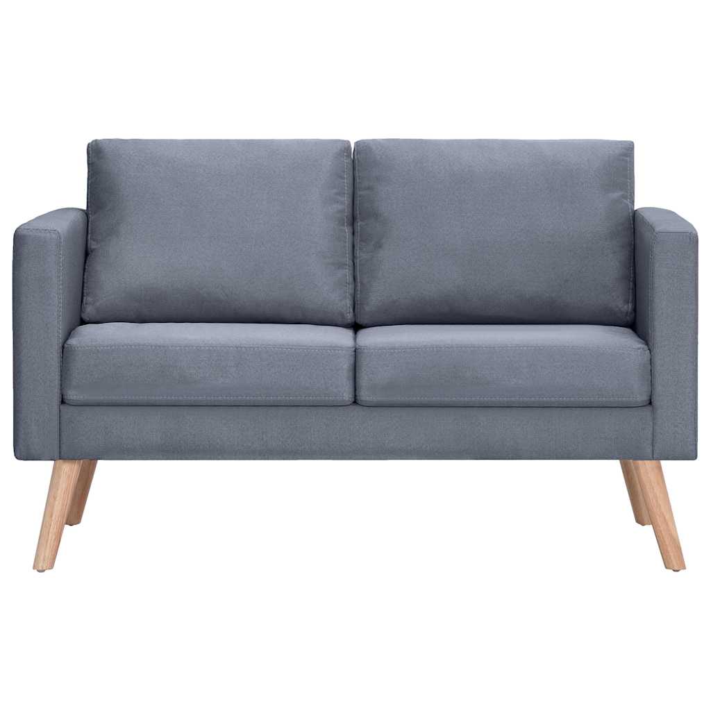 Sofa Dvosjed od Tkanine Tamno Siva