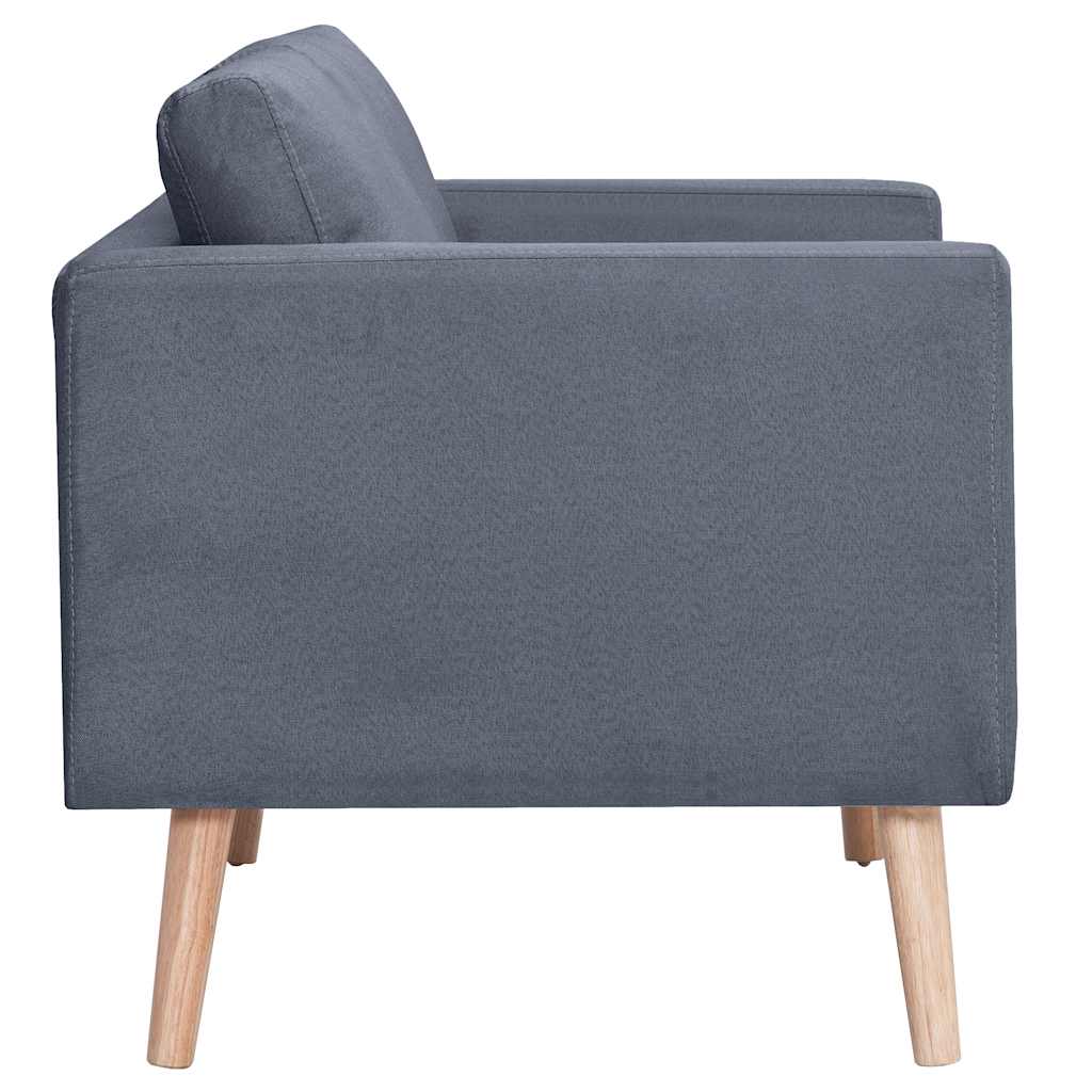 Sofa Dvosjed od Tkanine Tamno Siva