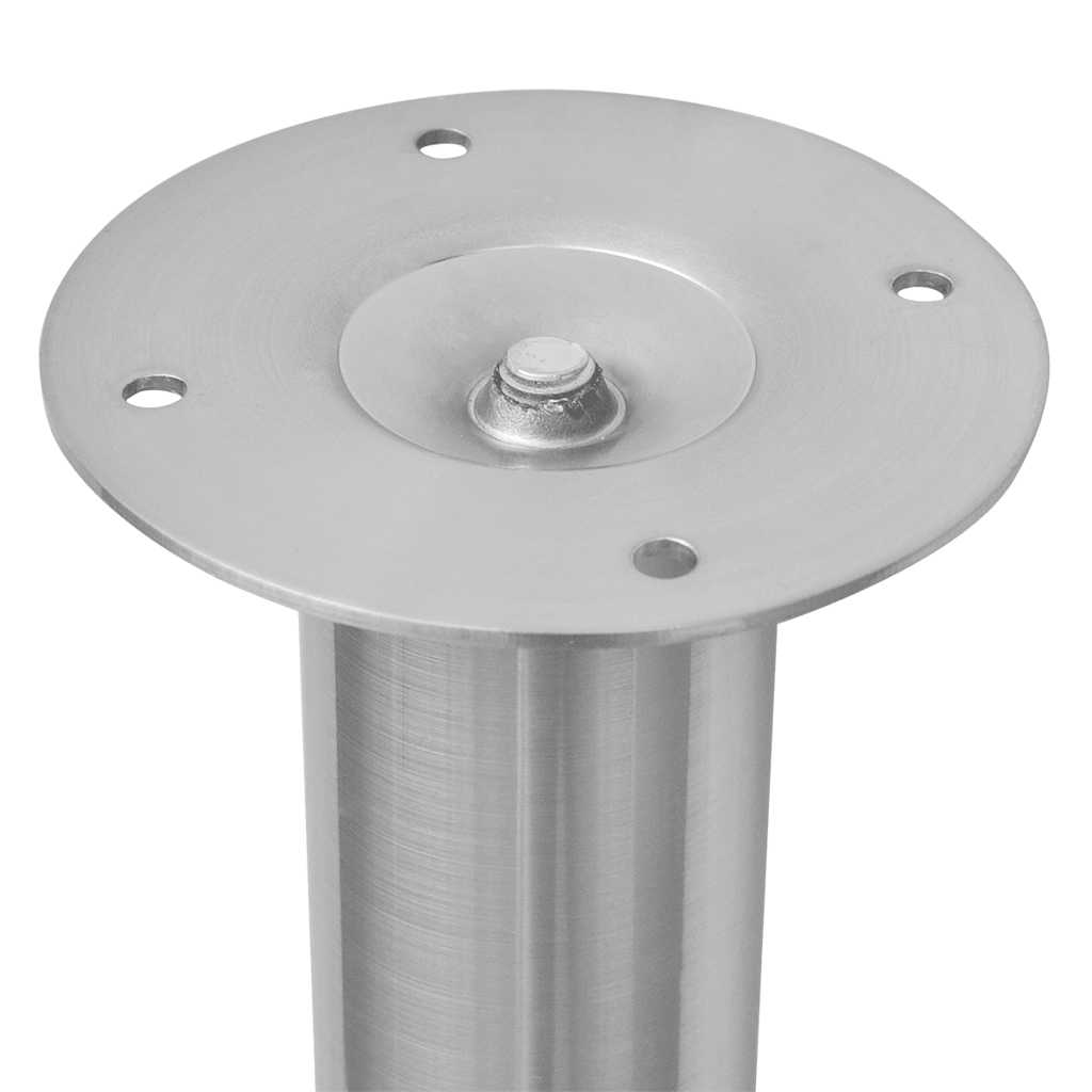 2 Teleskopske Noge za Stol Nehrđajući čelik 710 mm-1100 mm
