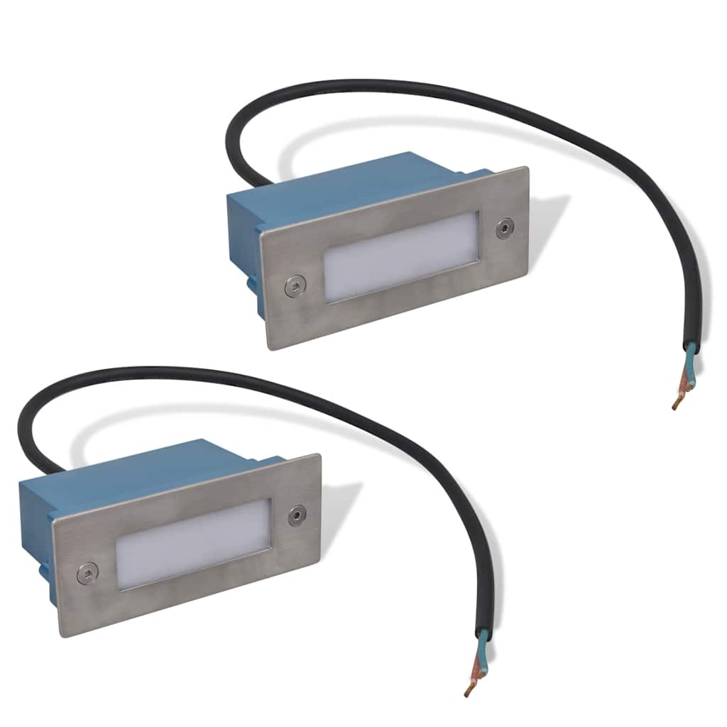 2 LED ugradbena svjetla za stepenice 44 x 111 x 56 mm