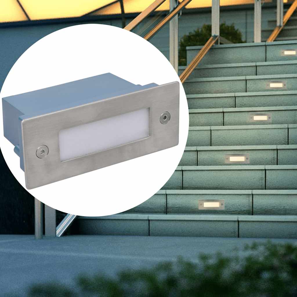 2 LED ugradbena svjetla za stepenice 44 x 111 x 56 mm