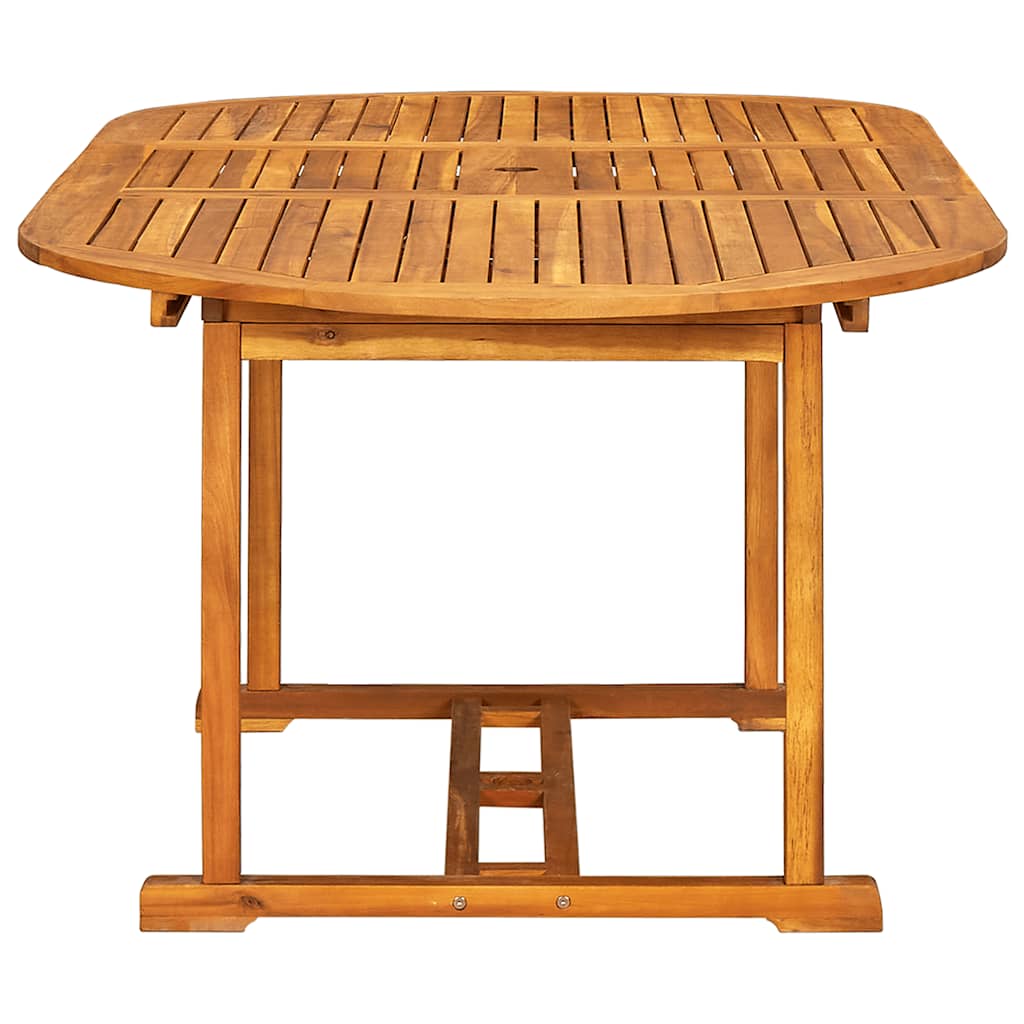 7-dijelni vrtni blagovaonski set od masivnog bagremovog drva