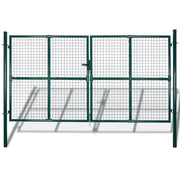 Dvokrilna ogradna vrata 300x150 cm Čelik s praškastim premazom
