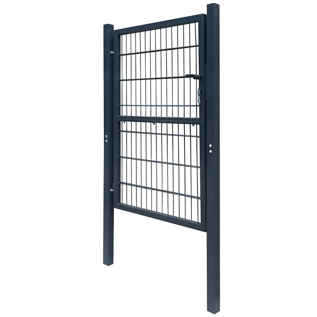 Vrata za ogradu od čelika 100 x 200 cm antracit